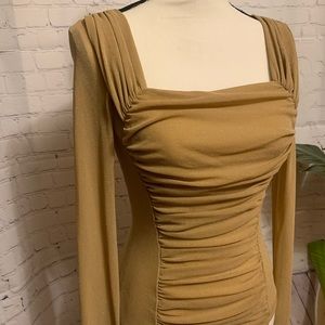 SHEIN Gold Nude Top with light shine!